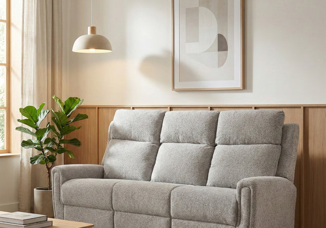 Mayfair 3 Seater Fixed Sofa – Ash