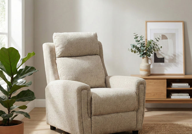 Mayfair Fabric Armchair – Beige