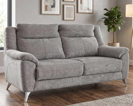 Monroe Fixed 3 Seater Sofa in Ash