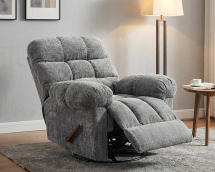 Cloud Manual Swivel Recliner Armchair – Graphite