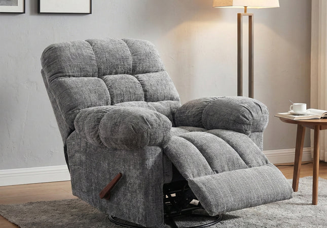 Cloud Manual Swivel Recliner Armchair – Graphite