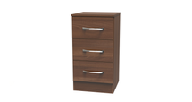 Noche Walnut / 3 Drawer Bedside