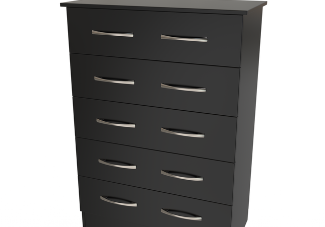 Avon Bedroom Collection In Black Matt