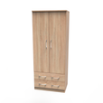 Bardolino / 2 Drawer Wardrobe