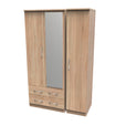 Bardolino / Triple 2 Drawer With Mirror Wardrobe