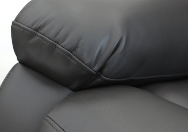 Alva Electric Recliner 2 Seater Sofa In Grey Leather