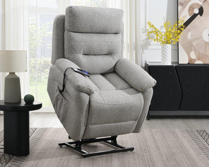 Arianna Rise & Recline Chair In Pearl Grey