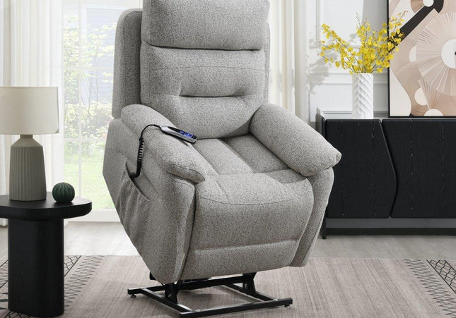 Arianna Rise & Recline Chair In Pearl Grey