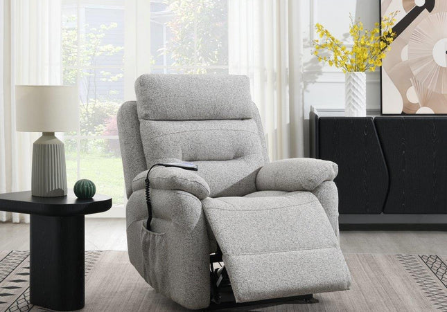 Arianna Rise & Recline Chair In Pearl Grey