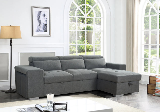 Artemis Sofa Bed Universal Corner Sofa – Grey
