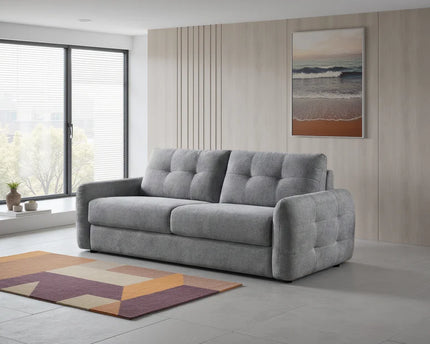 Athens Sofa Bed 3 Seater In Grey