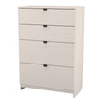 Matt White / 4 Drawer Deep Chest
