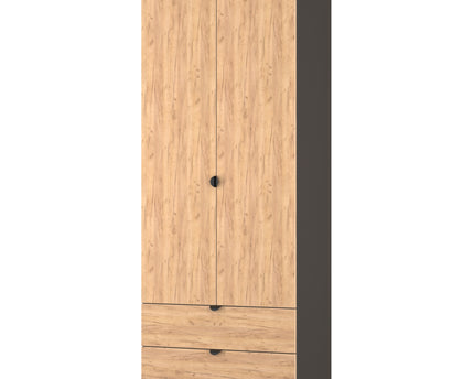 Bora Bedroom Collection In Oak And Graphite