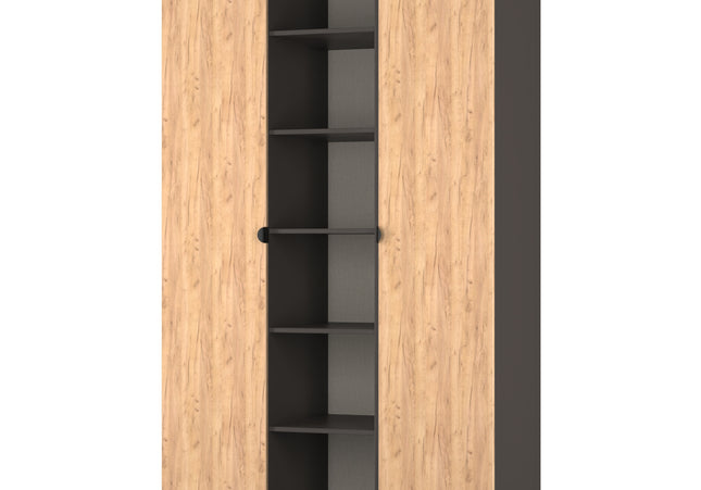Bora Bedroom Collection In Oak And Graphite