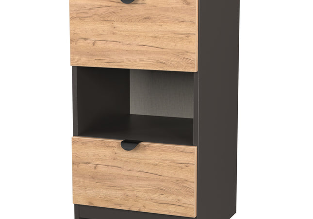Bora Bedroom Collection In Oak And Graphite