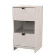 Matt White / 2 Drawer Locker With Shelf