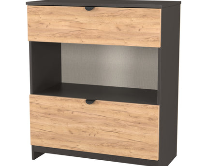 Bora Bedroom Collection In Oak And Graphite