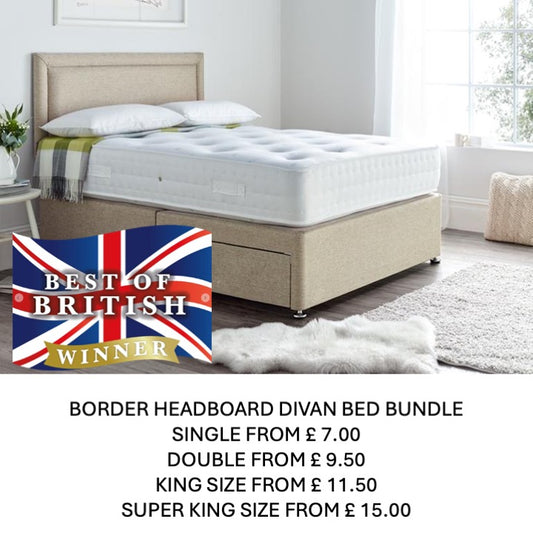 Divan Bed-Bundle - Border Headboard
