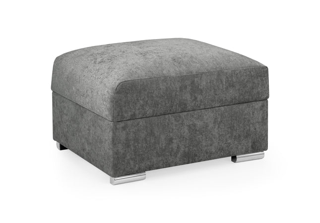 Storage foostool charcoal 