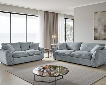 Berlin 3+2 Sofa Set – Grey