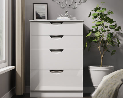 Camden Bedroom Collection In White Gloss