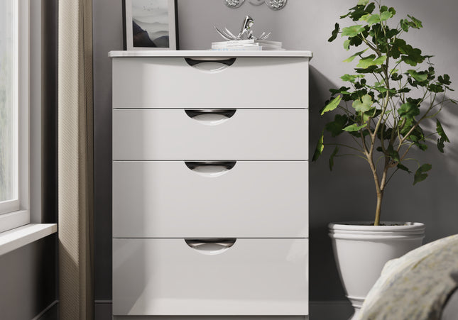 Camden Bedroom Collection In White Gloss