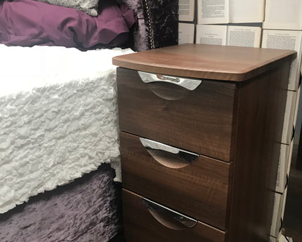 Camden 3 Drawer Bedside Table in Noche
