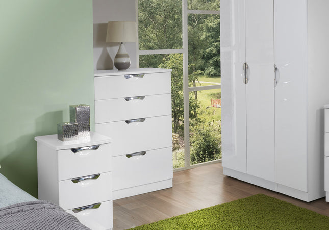 Camden Bedroom Collection In White Gloss