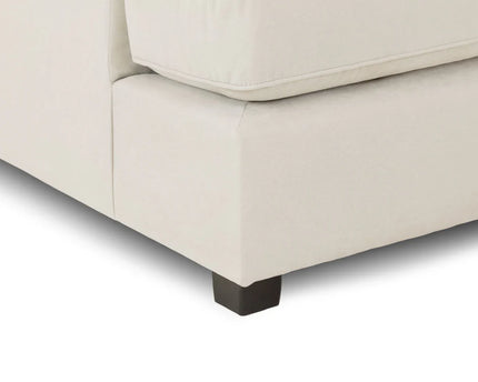 Carnaby U Shape Sofa Including Footstool - Mink, Seat Cushions: Removable, Back Cushions: Removable, Foam-filled Seat Cushions 