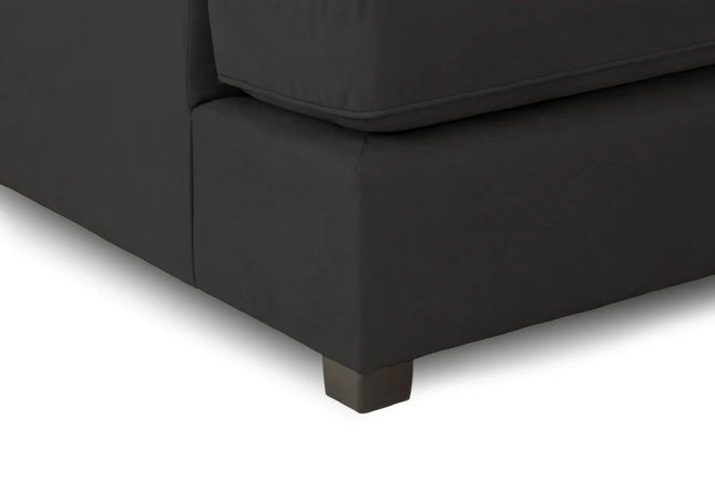 Carnaby U Shape Sofa Including Footstool - Black