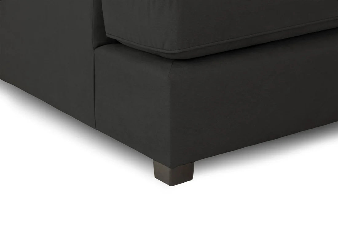 Carnaby U Shape Sofa Including Footstool - Black