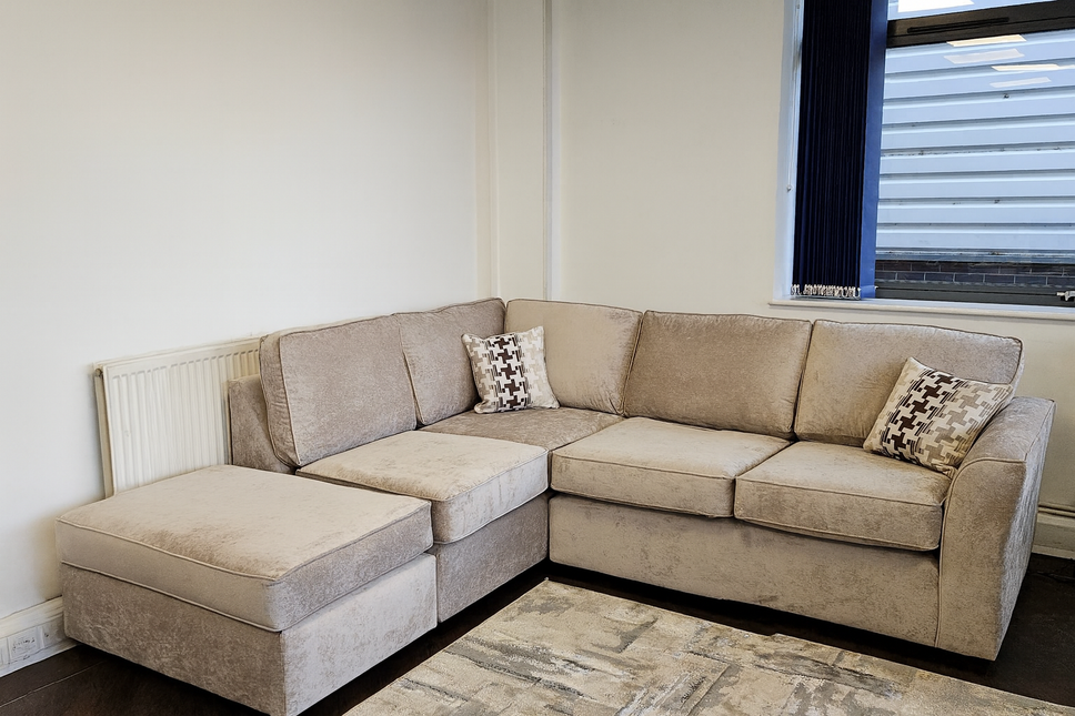 Veronica Left Hand Chaise Corner Sofa In Mink