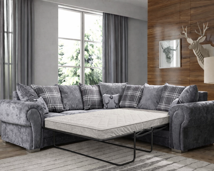Verona 2c2 Corner Sofa Bed In Grey