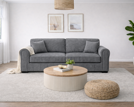 Michelle 3 Seater Sofa In Grey