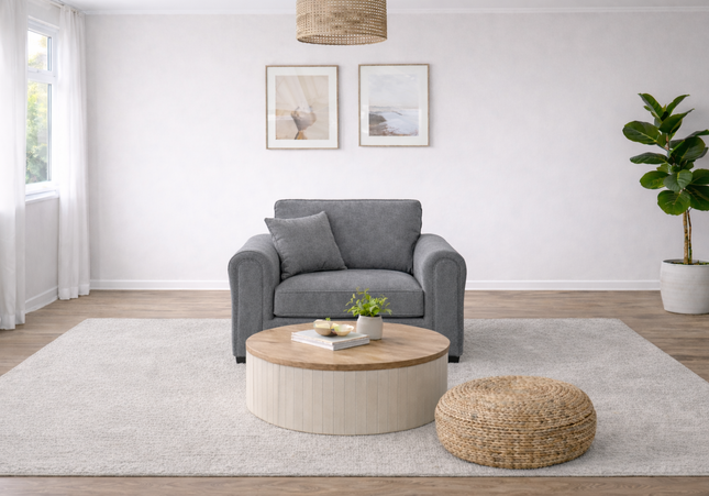 Michelle Arm Chair In Grey