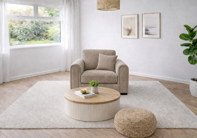 Michelle Arm Chair In Mink