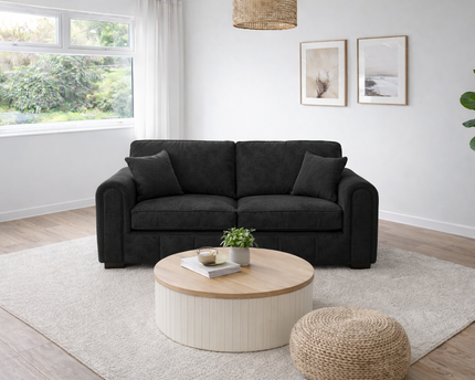 Michelle 2 Seater Sofa In Black