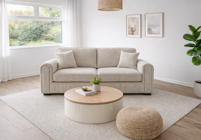 Michelle 2 Seater Sofa In Cream