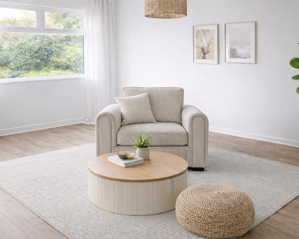 Michelle Arm Chair In Cream