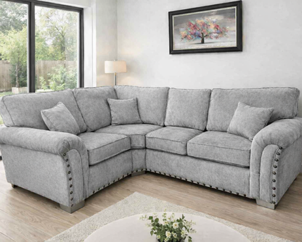 Harrison 1C2 Corner Sofa In Light Grey