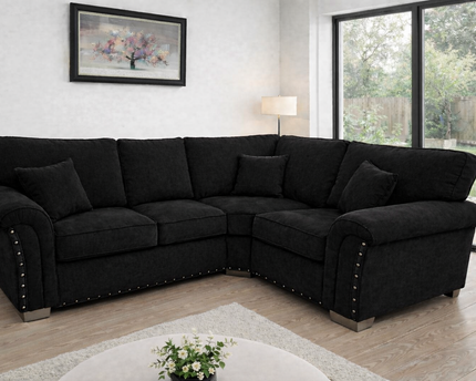 Harrison 2C1 Corner Sofa In Black