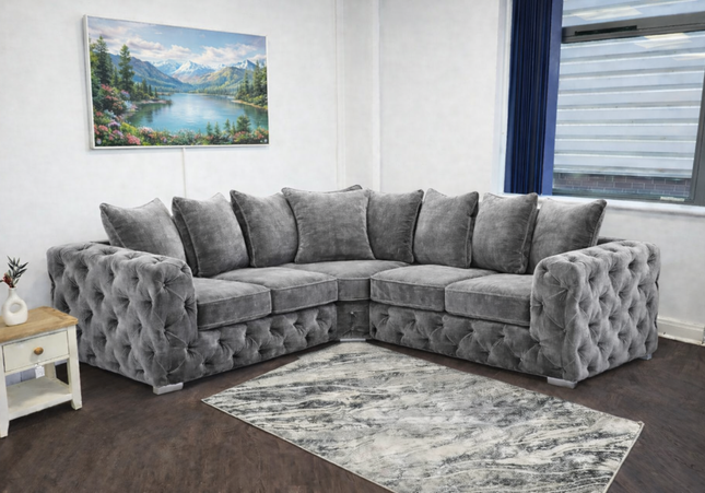 Ashton 2c2 Corner Sofa Bed In Grey
