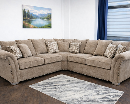 Harrison 2c2 Corner Sofa In Beige