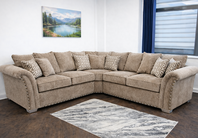 Harrison 2c2 Corner Sofa Bed In Beige