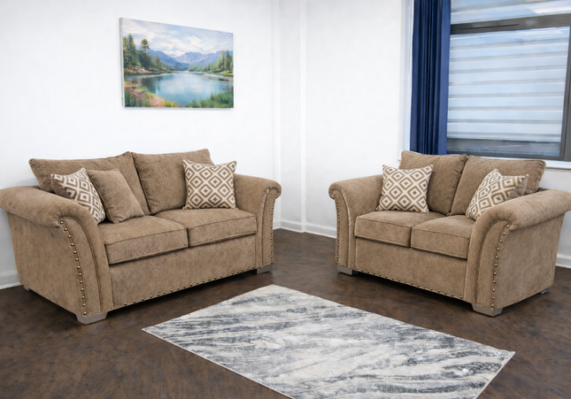 Harrison 3 Seater Sofa Bed +2 Seater In Beige