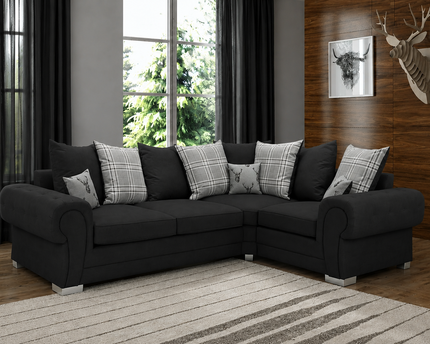Verona 2c1 Pillow Back Corner In Black