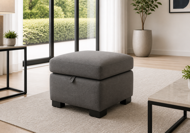 Brayden Footstool In Grey