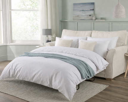 Kelly 3 Seater Sofa Bed In Cream