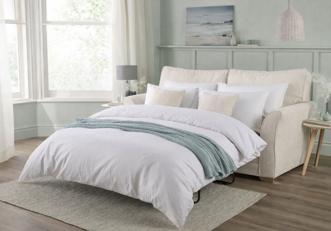 Kelly 3 Seater Sofa Bed In Cream