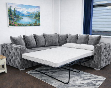Ashton 2c2 Corner Sofa Bed In Grey